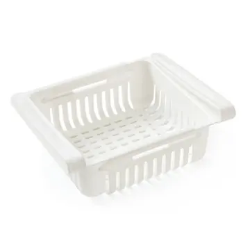 

1PCS Kitchen Refrigerator Partition Layered Fridge Freezer Space Saver Organizer Storage Rack Shelf Holder Drawer Shelving