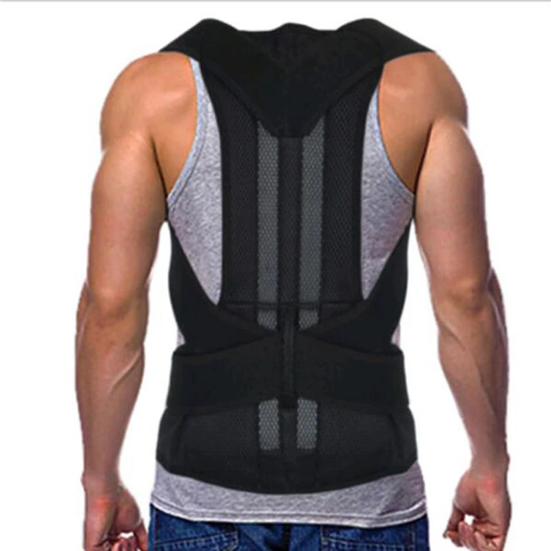 XXL Back Support Belt Orthopedic Posture Corset Back Brace Support Men Back Straightener Round Shoulder Men's Posture Corrector