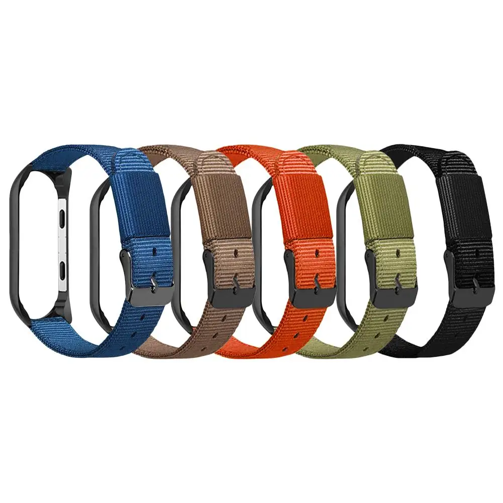 Сменный ремешок для mi Band 4 нейлоновый ремешок для Xiaomi mi ремешок 4 браслет с черной рамкой ремешок для mi Band 3 ремешка