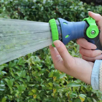 

Garden Hose Nozzle Sprayer 8 Adjustable Patterns Hose Sprayer Nozzle Metal Nozzle For Hand Watering Plants Car Washing Patio