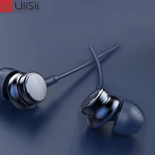 Uiisii HM9 сабвуфер-вкладыш с HIFI наушниками, динамические наушники с прямой подкладкой, 3,5 мм разъем стерео, для iPhone/huawei Mp3