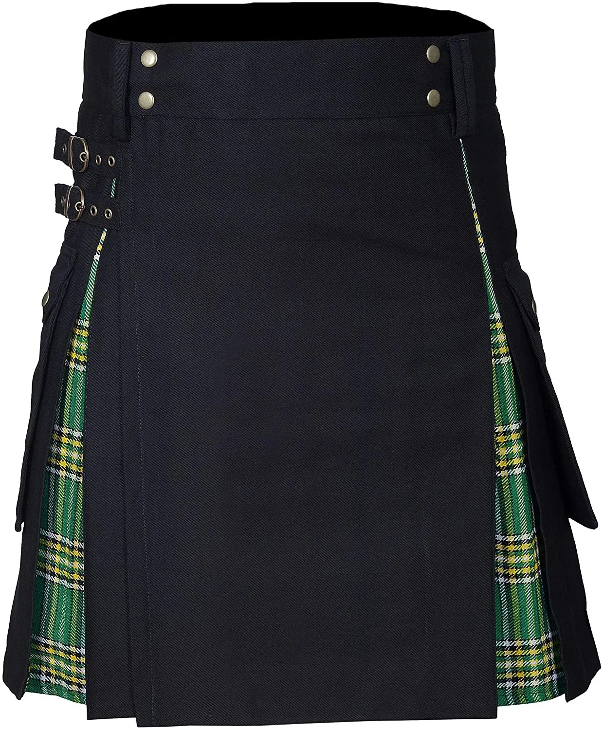 lugentiolo jupe vintage style écossais pour imprimé taille mode de rue