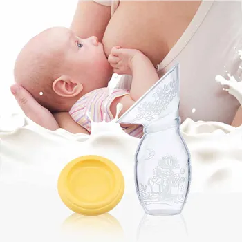 Maternité post-partum outils 100 ml Silicone manuel tire-lait femme enceinte Anti-débordement lait maternel Simple recueillir collecteurs