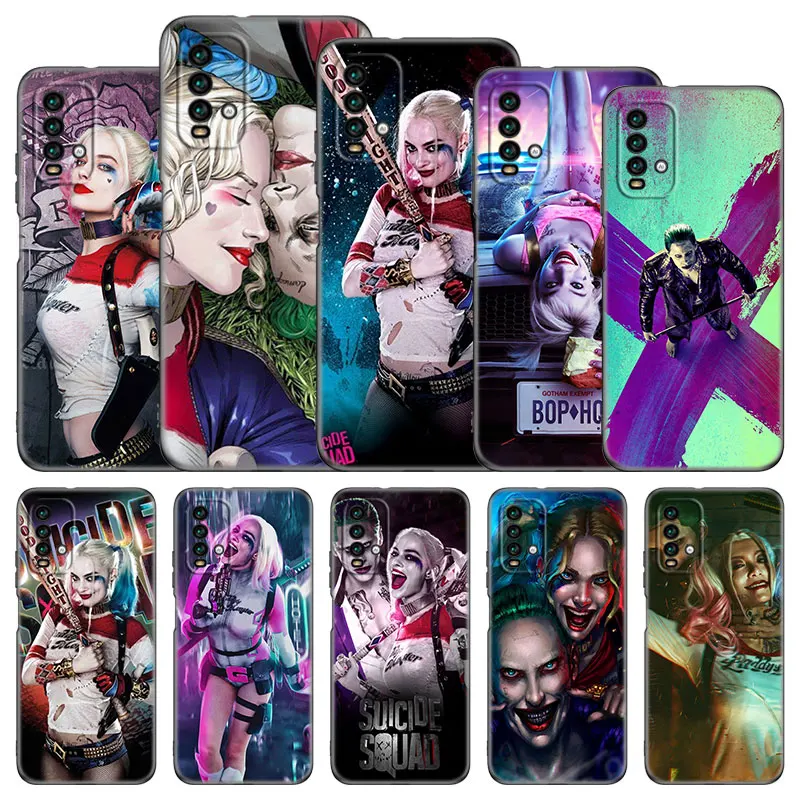 Joker-Suicide Squad Phone Case For Xiaomi Redmi Note 11 10 9 8 T Pro 10S 5G 9A 9C 9S Soft TPU Black Cover Coque Funda | Мобильные