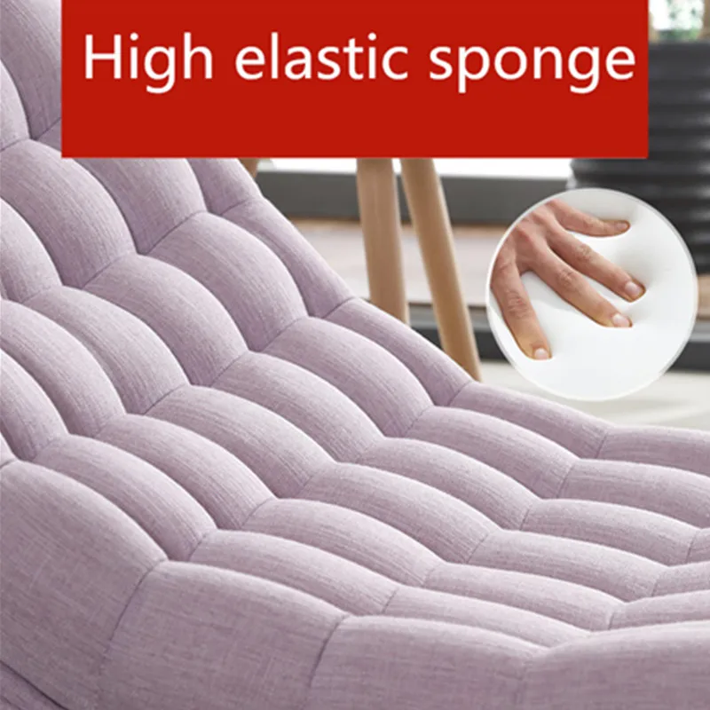 Modern Design Rocking Lounge Chair Sofa Bed Fabric Wood For Home Furniture Sofas Living Room Adult Luxury Rocking Chair Chaise