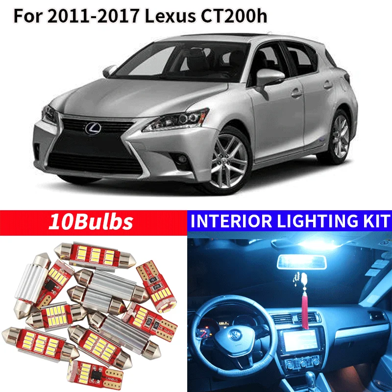 10х Canbus без ошибок комплект светодиодного освещения для салона посылка 2011-2017 Lexus