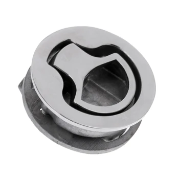 

Round Stainless Steel Marine Boat Caravan Door Latch Flush Mount Fits for Maximum Door Thickness 1.5"/38mm