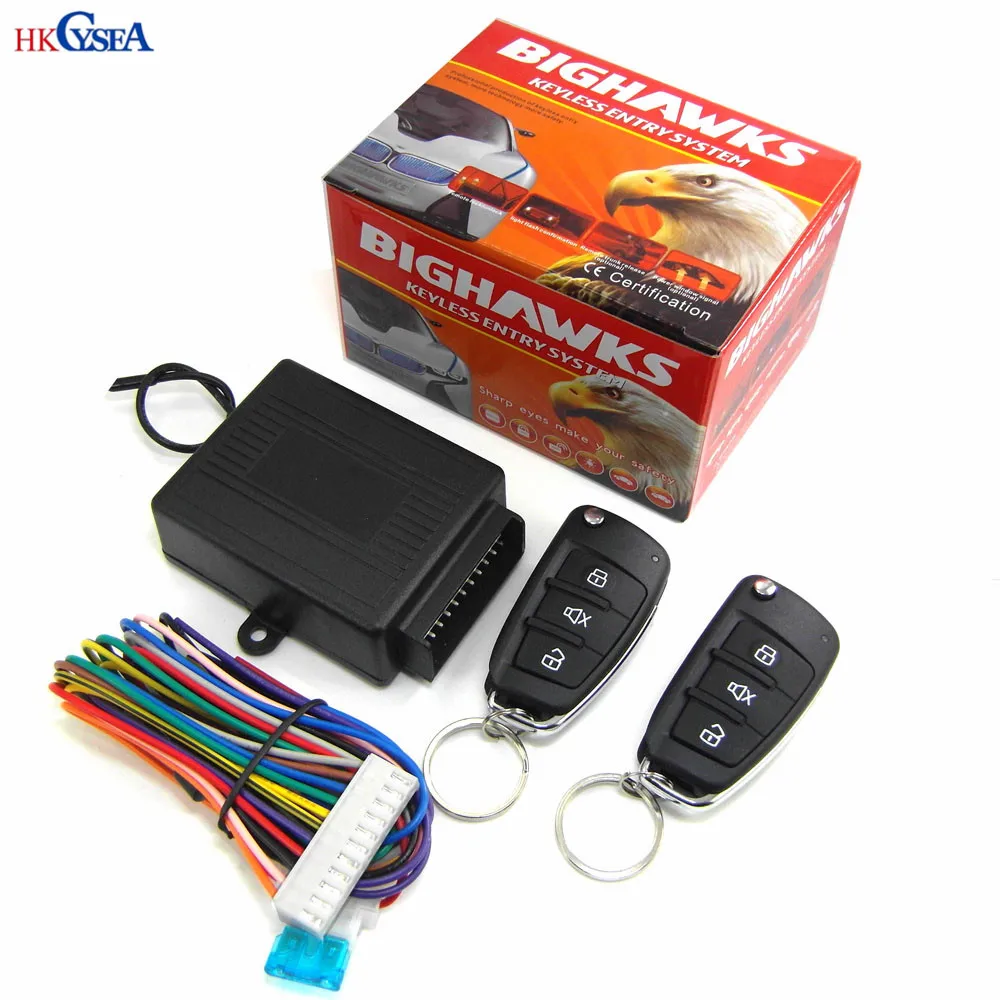 HKCYSEA Universal Car Central Locking Kit Auto Keyless Entry System Two