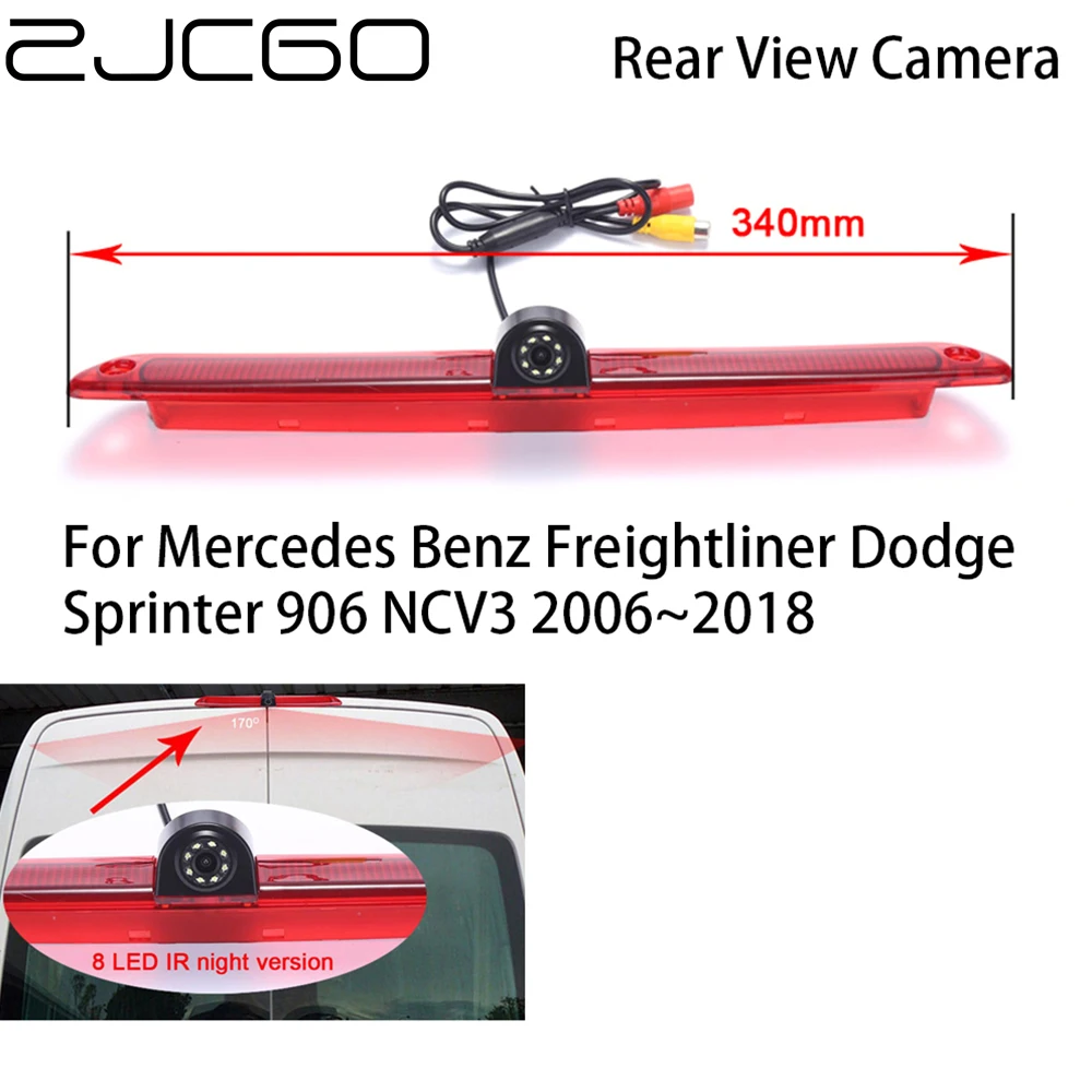 

ZJCGO Car Rear View Reverse Back Up Parking Camera for Mercedes Benz Freightliner Dodge Sprinter 906 NCV3 2006~2018