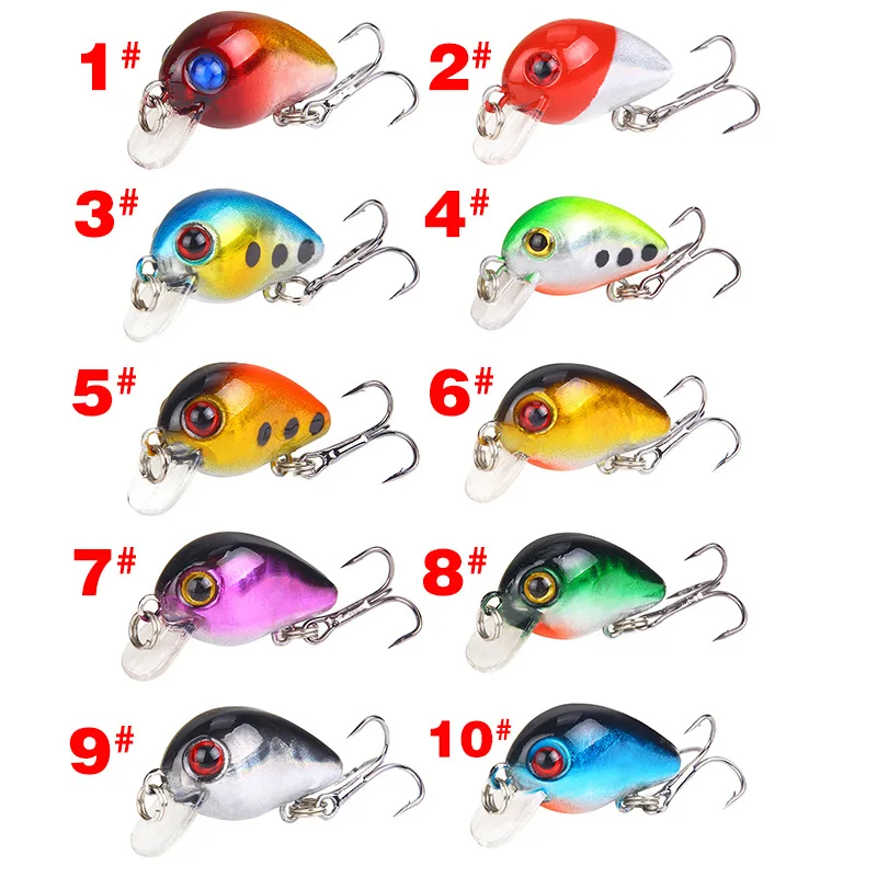1 PCS Rock Minnow Fishing Lure 30mm/1.6g Crankbait Hard Bait Topwater Artificial Wobbler Bass Japan Fly Fishing Accessories