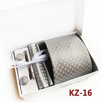

New 2020 year fashion 6-Piece Gift Box Tie Stylish Atmosphere Gift Tie Bowtie Tie Clip