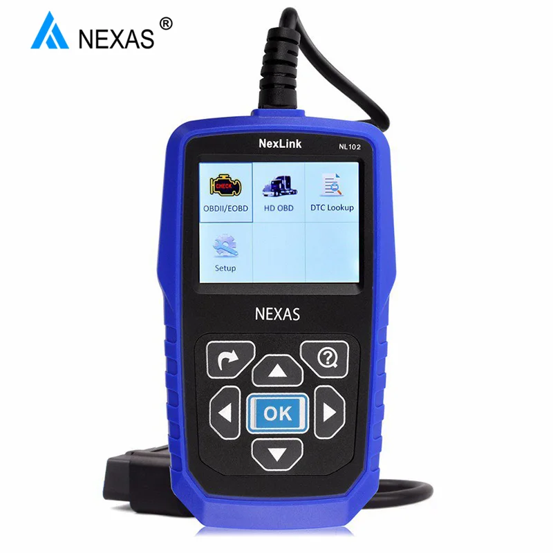 

NEXAS NL102 OBD2 Truck Scanner Automotive Heavy Duty Truck Diagnostic Tool OBDII EOBD HDOBD ENG Brake Transmission Diagnostics