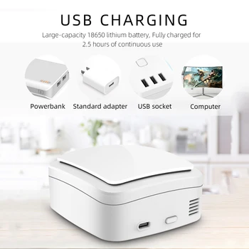 

Mini Air Purifier Sterilizer Machine Portable Ozone Generator Sterilization Ozonator Household with usb for Home Office Wardrobe