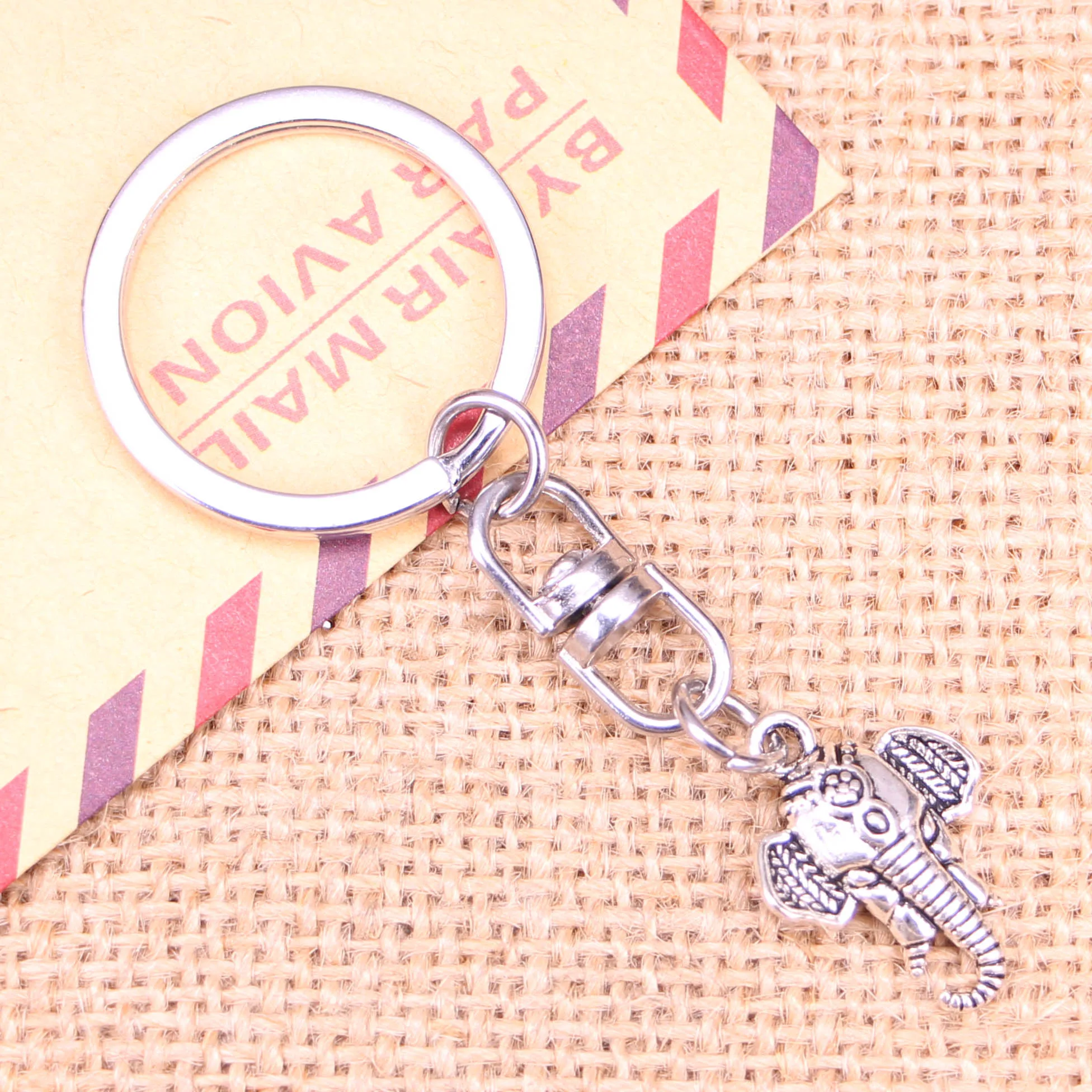 New Fashion Keychain 22x16mm elephant head Pendants DIY Men Jewelry Car Key Chain Ring Holder Souvenir For Gift | Украшения и