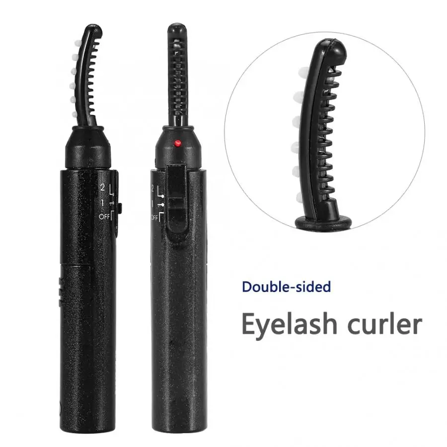 

Electric Heated Eyelash Curler Double Side Long Lasting Curling Makeup Tool With Comb Eyelash Curler Eye lashes Beauty Make up