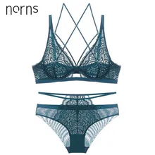 Norns кружевной сексуальный комплект нижнего белья пуш-ап комплект нижнего белья ультра-тонкий прозрачный кружевной комплект нижнего белья бюстгальтер и трусики красивый бюстгальтер сзади