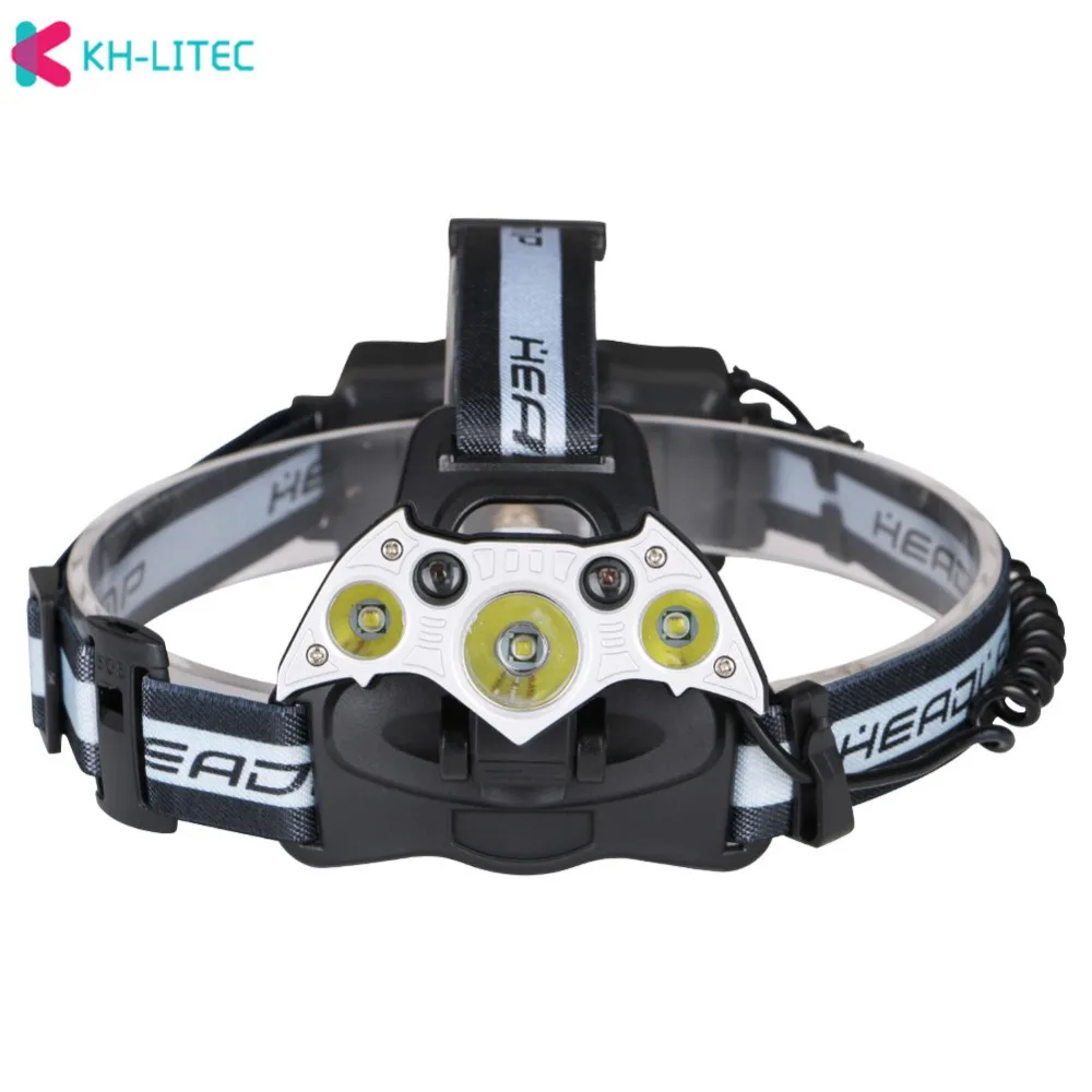 LED-Headlamp-Fishing-Headlight-3T6+2XPE-5-Modes-Waterproof-Super-bright-camping-light- Hunting-Head-Torch-Powerer-by-2x18650-batteries
