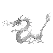 Modèle de Dragon du zodiaque chinois en métal 3D, Kits de Puzzle détachables en acier inoxydable, artisanat de guerre, jouets cadeaux pour enfants