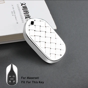 

Car For Maserati GT Granturismo Spoiler Coolest Interior GranCabrio Spyder Soft TPU Protection Key Shell Chain Car Styling Case