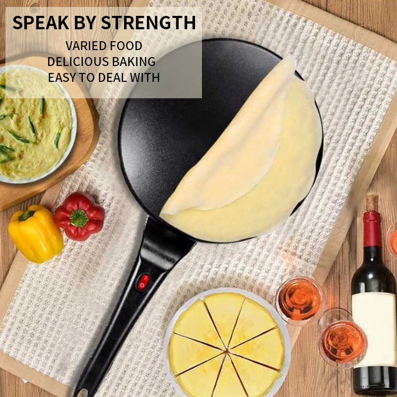 

Electric Crepe Maker Pizza Pancake Non-Stick Griddle Baking pancake Pan Cake Machine Kitchen Cooking Tools