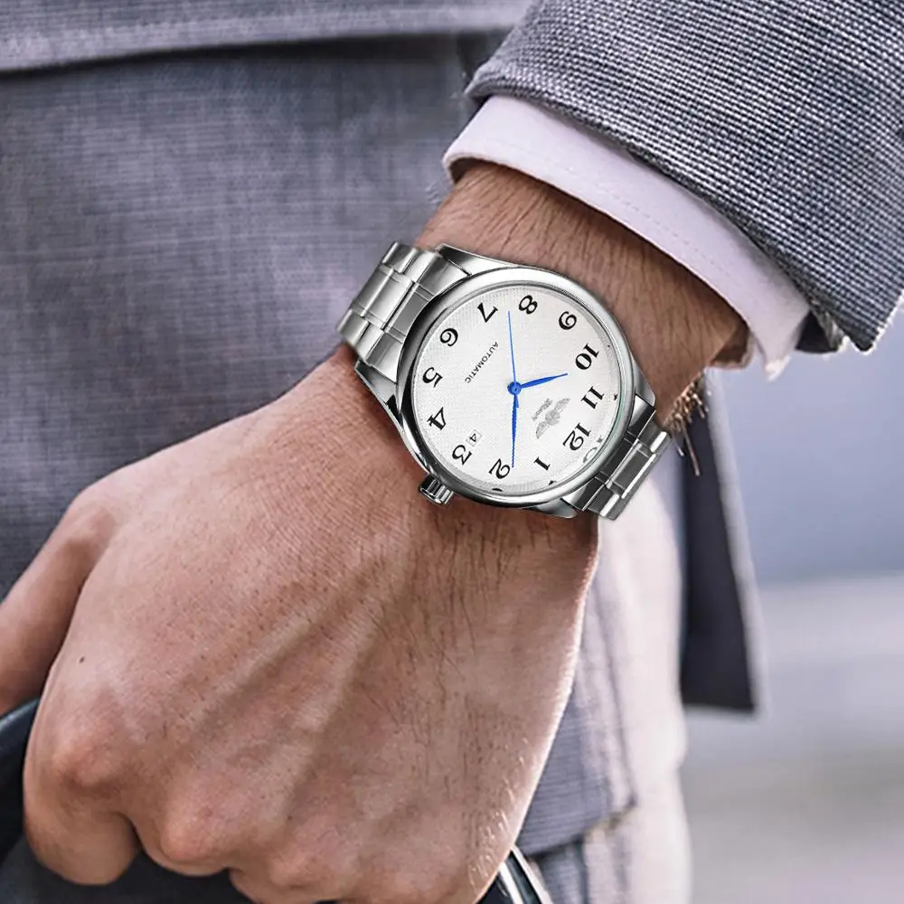 キングマスター21枚 WINNER Mechanical Watch Men Automatic Wrist Watches Top