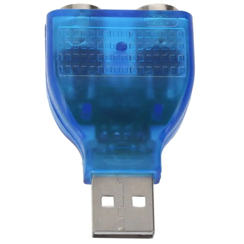 Маленький тонкий USB 2 0 A Male к портам PS/2 PS2 FEMALE адаптер для мыши и