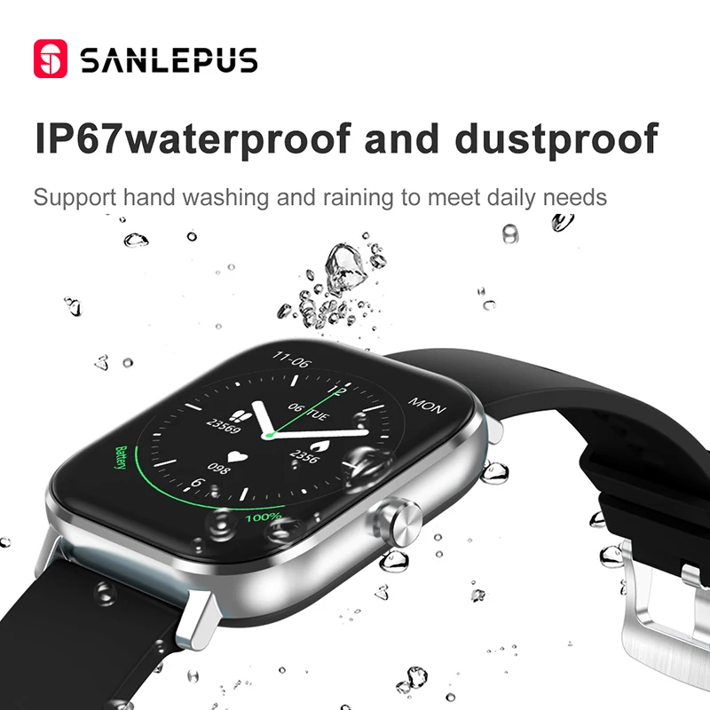 US $26.12 SANLEPUS ECG Smart Watch Bluetooth Call 2020 NEW Men Women Waterproof Smartwatch Heart Rate Monitor For Android GTS Apple Phone