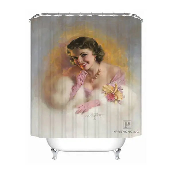 Shower Curtain Ванна Шторка для ванной персонализированные булавки Up Gril с домашний Декор автомобиля занавеска для душа водонепроницаемые тканевые Крючки#180417-01-65 - Цвет: Shower Curtain