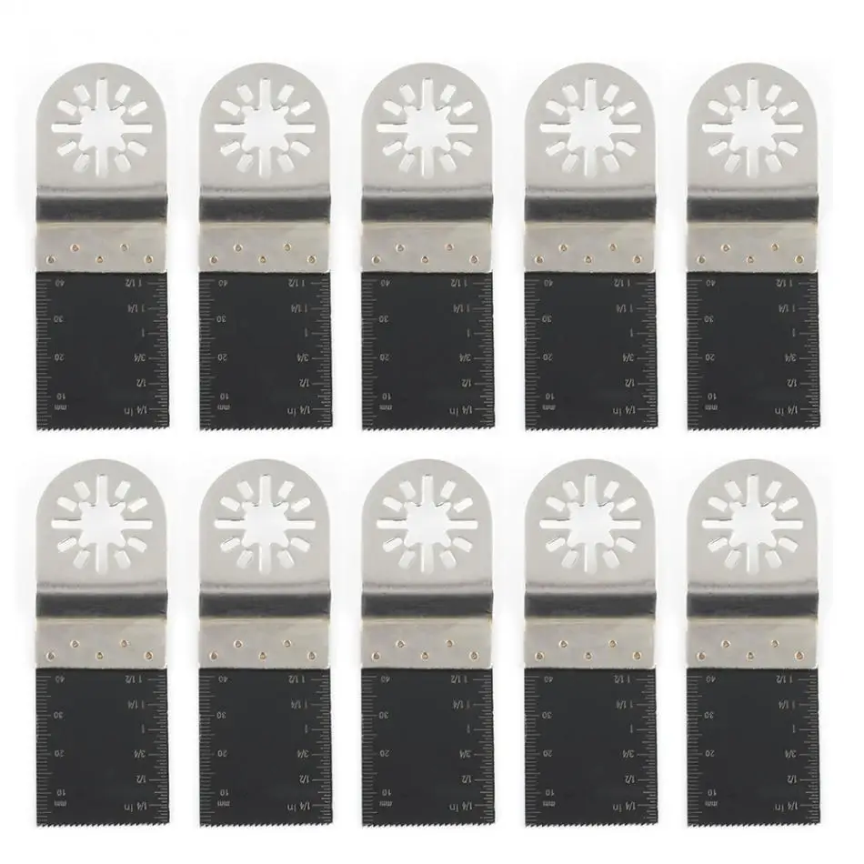 10pcs High-carbon Steel Stainless Steel Bi-metals 34mm Multifunctional Oscillating