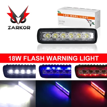 

Zarkor 3 colors Strobe Warning Light Bar Flashing Truck Super Bright Emergency Caution Waterproof for Auto Car SUV Van