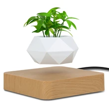 Hot Sale Levitating Air Bonsai Pot Rotation Planters Magnetic Levitation Suspension Flower Floating Pot Potted Plant Desk Decor