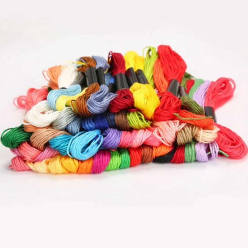 50/100pcs Multicolor Thread DIY Cross Stitch Cotton Sewing Skeins Embroidery Thread Floss Kit DIY Sewing Tools
