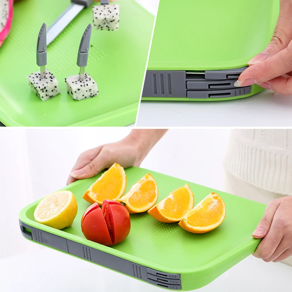 

Multifunction Kitchen Chopping Blocks PP Plastic Heat Resistant Chopping Board Washable Fruit Cutting Boards Kitchen Tools