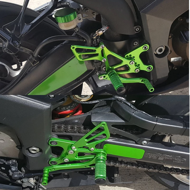 Opklapbare versnellingspook Voor KAWASAKI ZX6R ZX-6R 2005 2006 2007 2008 2009 2010 2011 ZX10R ZX-10R 2006-2010 Motorcycle Shifter Versnellingspook Zilver Schakelhendels