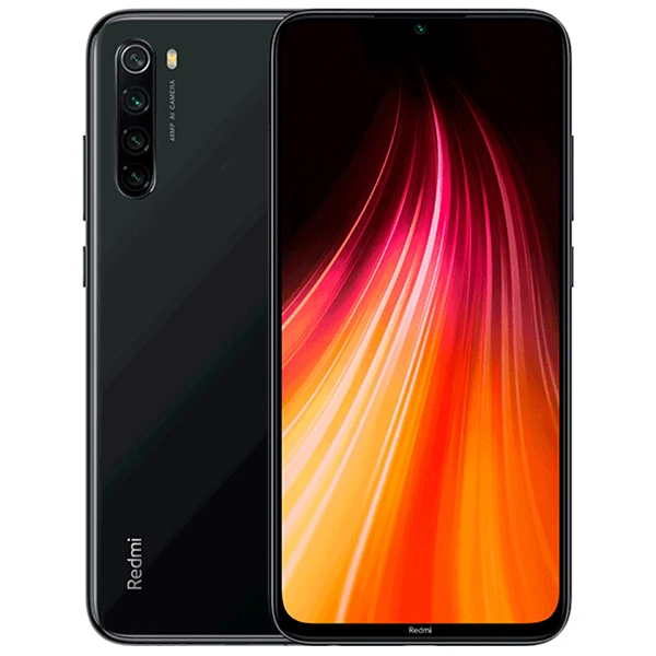 Xiaomi Redmi Note 8 с глобальной прошивкой, 4 ГБ, 64 ГБ, Смартфон Snapdragon 665, четыре ядра, 48мп, камера заднего вида, 6,3 дюймов, FHD+ экран, 4000 мАч - Цвет: Black