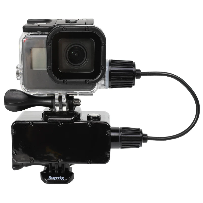 Водонепроницаемый блок питания+ защитный чехол для зарядки для GoPro Hero 7 5 6 Hero 4 3+ 3 Аксессуары подводный внешний аккумулятор