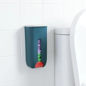 

Wall-mounted Plastic Garbage Bags Storage Box Multipurpose Bag Holder Square with Cover Kitchen Grocery Dispenser Storage Boxes