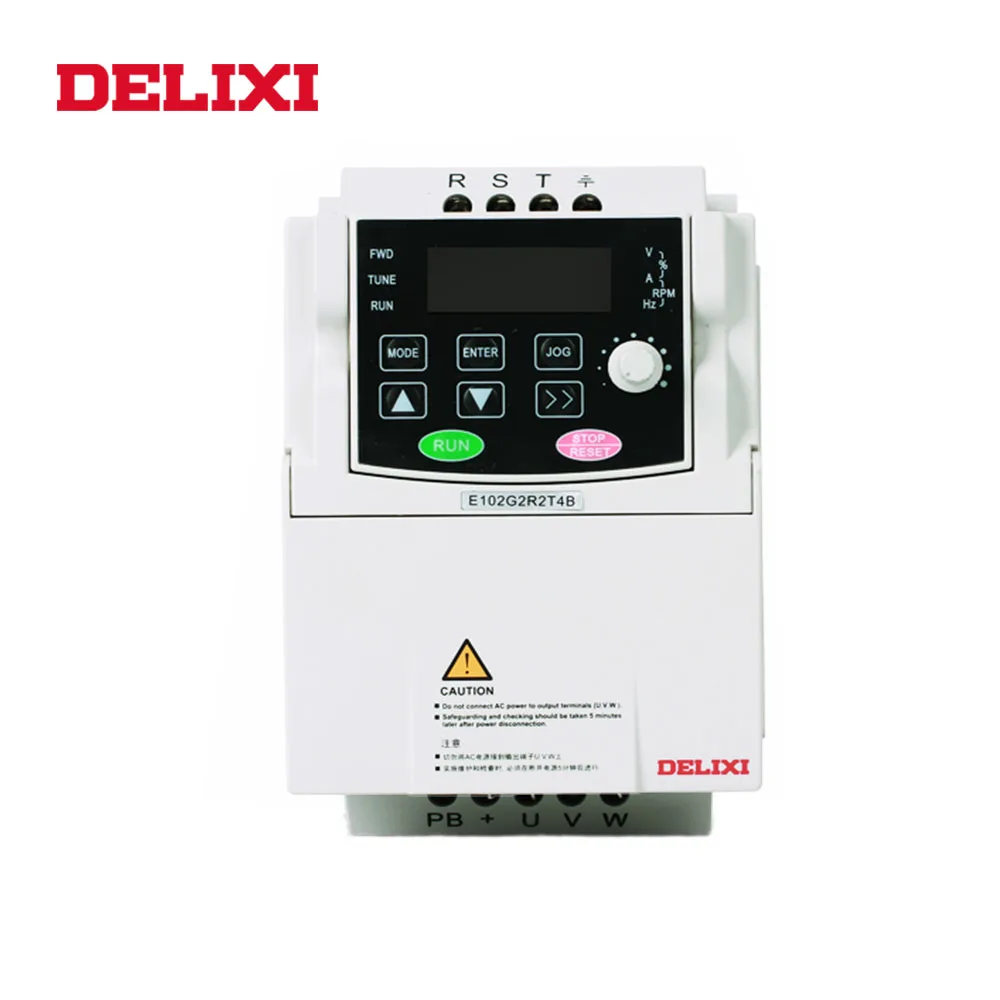 DELIXI 0.4KW AC 220v однофазный преобразователь частоты для управления скоростью