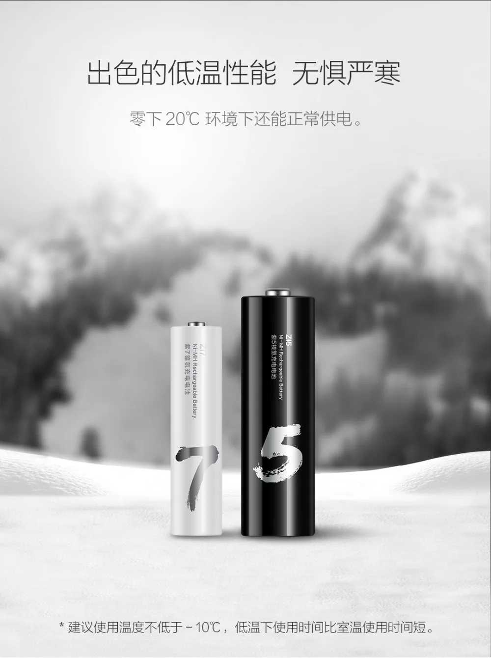 Распродажа 4 шт./лот Xiaomi ZMI ZI7 ZI5 AAA AA 700mAh 1800 mAh перезаряжаемый Ni-MH аккумулятор power Bank Аккумулятор mihome H30
