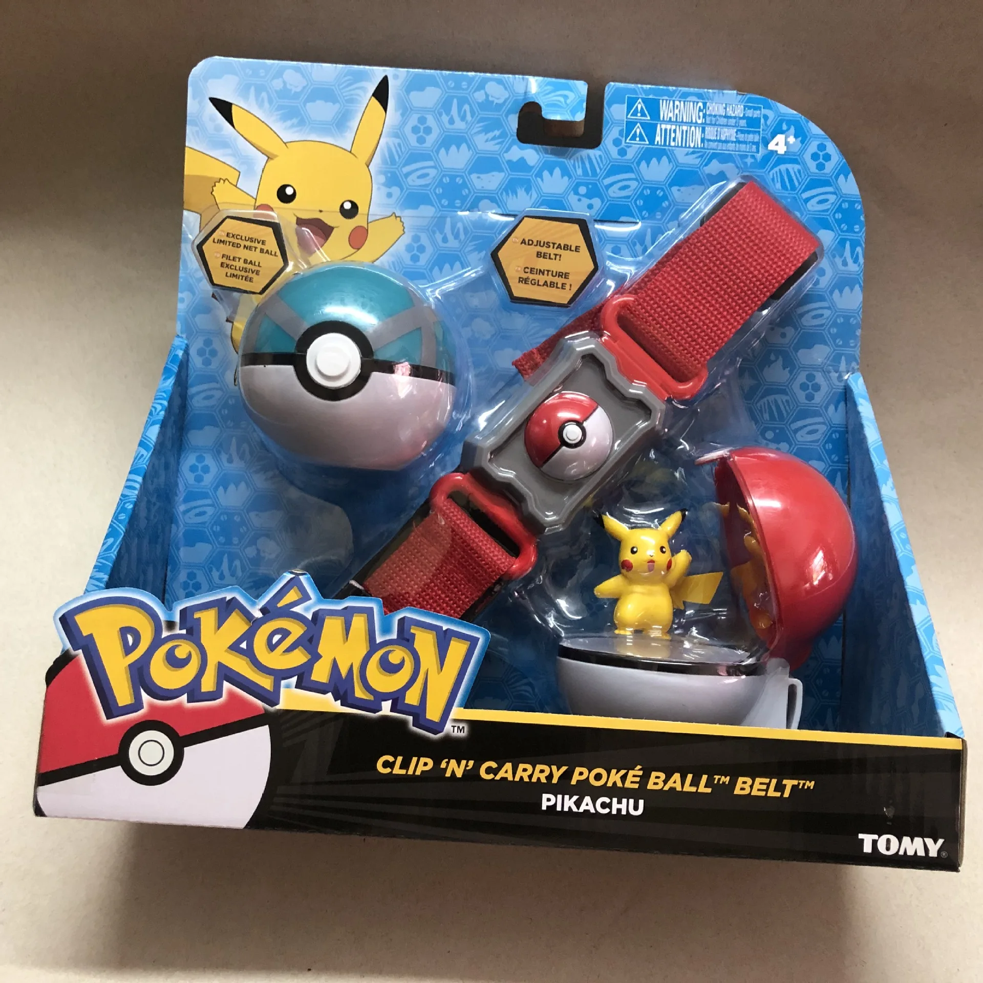 Takara Tomy Аниме Пикачу Покемон Клип n носить мяч ремень костюм косплей игрушки для детей - Цвет: zhanzipikaqiu