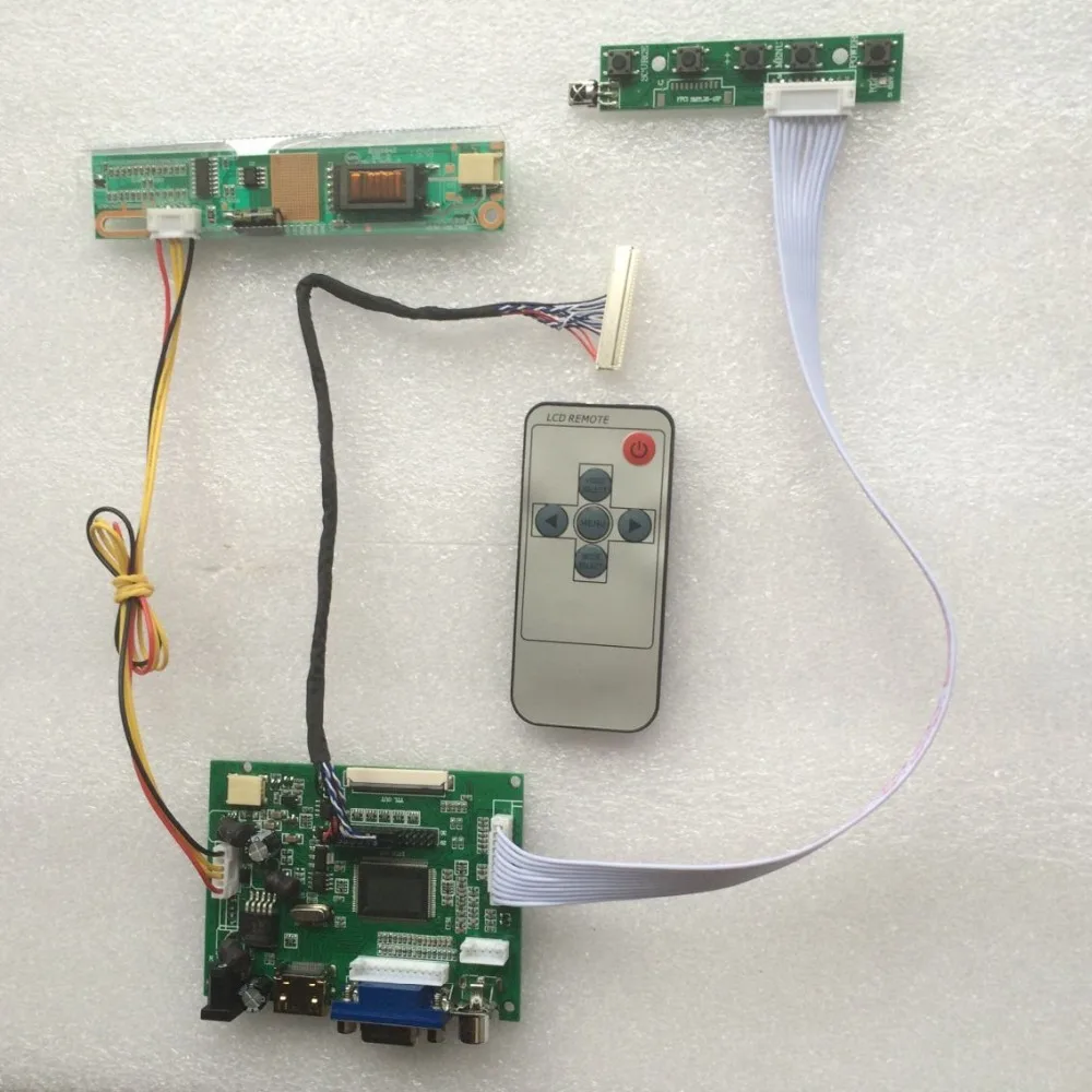 Плата контроллера VGA 2AV VGA экран 30pin 1280 × 800 панель 14," для LTN141AT03/M141NWW1/B141EW01 DVI l монитор светодиодный пульт дистанционного управления для комплекта