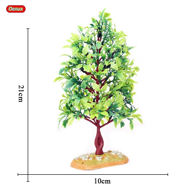 Oenux Home Decoration Accessory Tree Farm House Model Layout Garden Landscape Scenery Miniature Farm Animals Action Figures Toys - Цвет: 1 piece