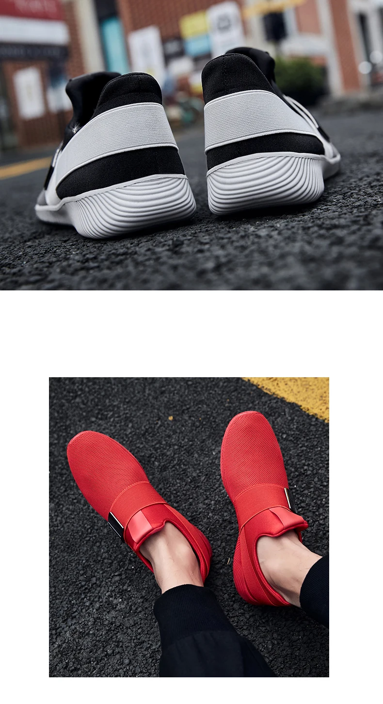 Damyuan спортивная обувь для мужчин обувь мужская Zapatos De Hombre красный Flyknit кроссовки весна осень Повседневный стиль размера плюс 46 48