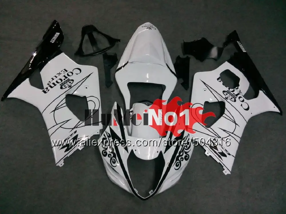 Корпус для SUZUKI GSXR-1000 1000CC GSXR1000 K2 20MC. 55 GSX-R1000 GSX R1000 03 04 K3 GSXR 1000 2003 2004 03 04 Блестящая серебряная обтекатель - Цвет: No. 22