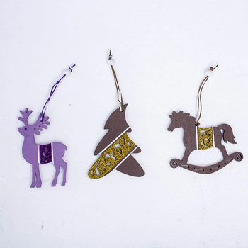 

1Pcs Santa Snowman Deer Christmas Tree Pendants Crafts Hanging Ornament New Year Xmas Decor Home Party Decoration Supplies 62877