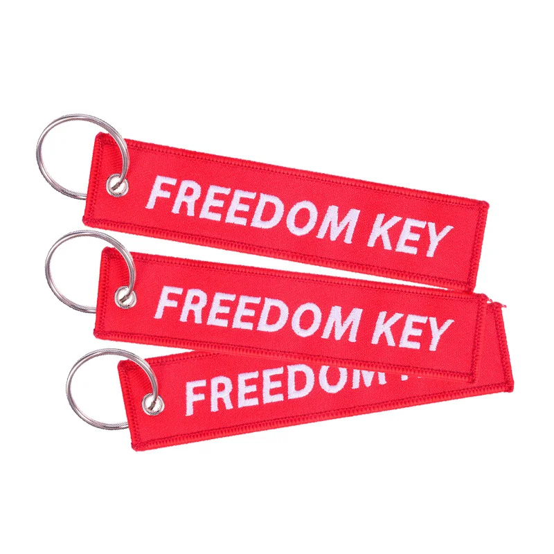 Брелок для ключей Freedom брелок с вышивкой для авиационных подарков багажная бирка и аксессуары для мотоциклов