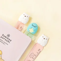 Novo parceiro de canto transparente marcador régua dos desenhos animados estudante criativo escala medidor régua bonito artigos de papelaria kawaii material escolar