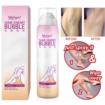 

Painless Hair Removal Cream Depilatory Bubble Wax Body Bikini Leg Hair Remover Foam Mousse in Spray Bottle Whitening Skin Smooth