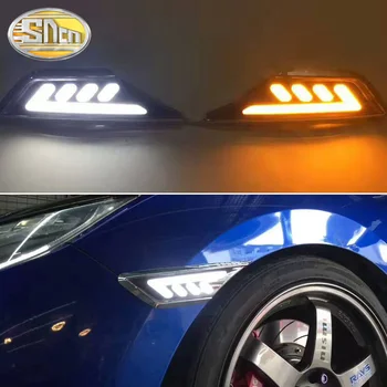 

SNCN 2PCS Car Fender Light For Honda Civic 2016 - 2019 2020 LED Daytime Running Light Turn Signal Lamp 12V DRL Side Bulb
