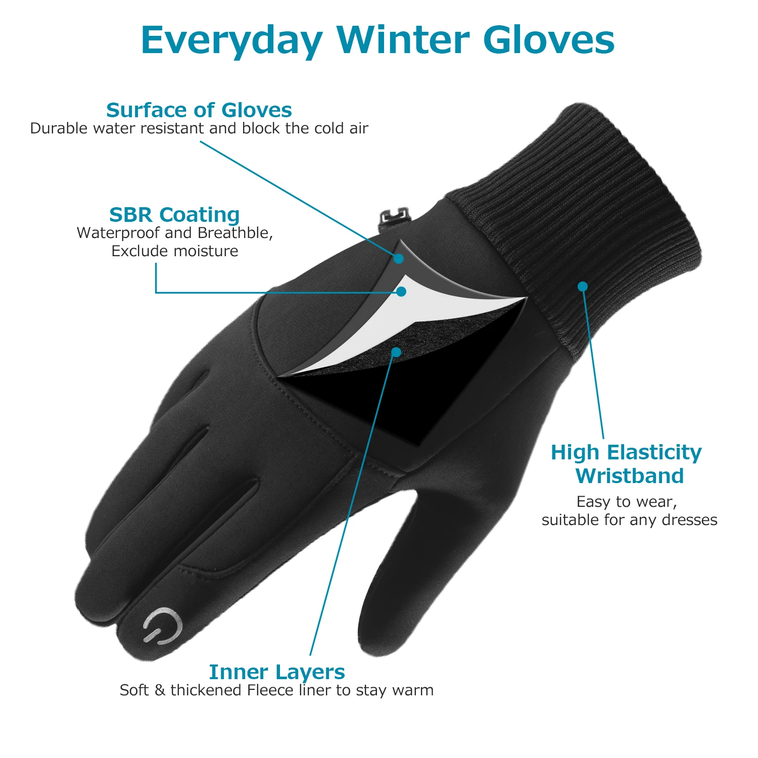 Зимние перчатки для велоспорта, водонепроницаемые теплые перчатки для мужчин и женщин, подходят для занятий спортом, бега, вождения, пешего туризма, альпинизма, теплые перчатки